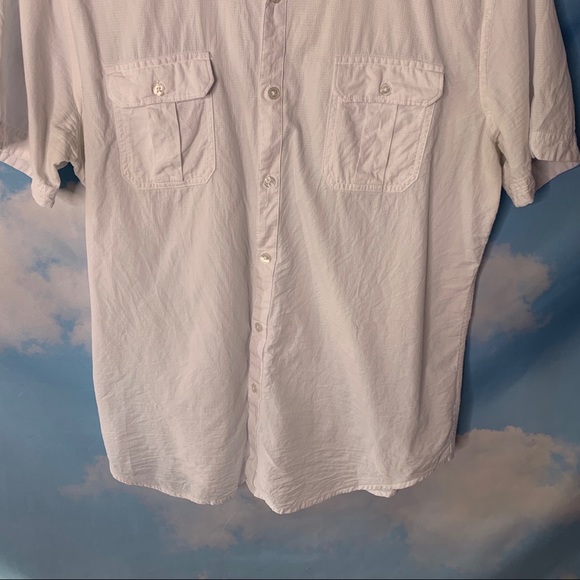 Structure- White Slim Fit Button Up Shirt size L - Picture 3 of 9